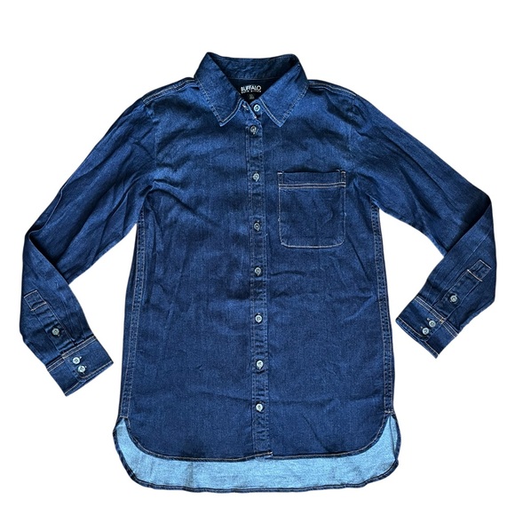 Buffalo Stretch Denim Shirt Blue - Picture 8 of 16